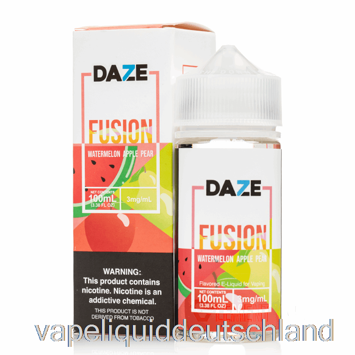 Wassermelone Apfel Birne – 7 Daze Fusion – 100 Ml 0 Mg Vape Deutschland